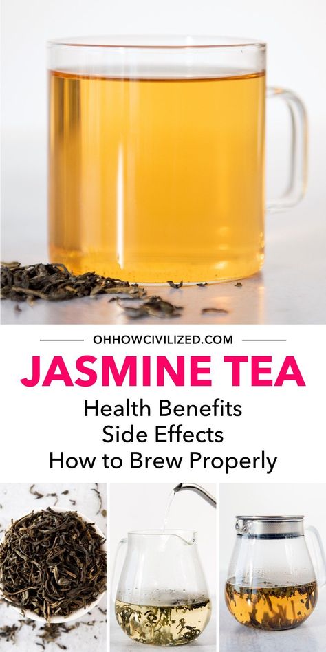 Jasmine tea has many health benefits and is famous for its signature floral aroma. See how to make this tea properly, with step-by-step directions. #herbaltea #jasminetea #jasmine #tearecipes #healthyrecipes Winter Tea Recipe, Homemade Tea Recipes, Hot Tea Recipes, Herbal Tea Benefits, Milk Tea Recipes, Tea Health, Easy Teas, Tea Drink Recipes, Afternoon Tea Recipes