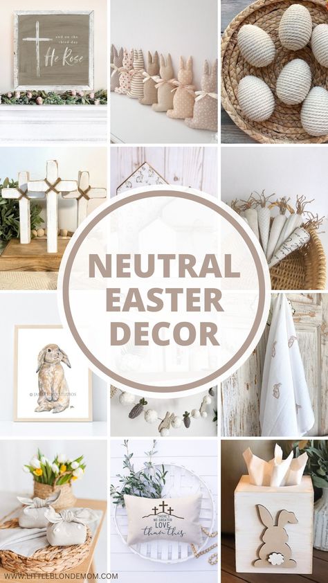 Coastal Easter Decor, Natural Easter Decor, Neutral Easter Decor, Easter Mantle Decor, Modern Easter Decor, Neutral Easter, Easter Mantle, Easter Decor Ideas, Modern Easter