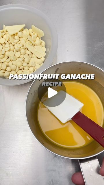 ᴄʜᴏᴄᴏʟᴀᴛɪᴇʀ | ᴄʀᴇᴀᴛᴏʀ 🇳🇱 Nicolaas Kunst on Instagram: "NEW RECIPE | PASSIONFRUIT GANACHE👇

The sweet and tangy combination of passionfruit and white chocolate ganache definitely gives me summer vibes, try it yourself with this tropical recipe☀️ 

Instructions and ingredients below👇

•Passionfruit puree - 120g
•Heavy cream 35% fat - 30g
•White chocolate callets - 300g
•Cacao butter - 20g
•Invert sugar - 15g
•Glucose syrup - 20g

1. Bring the Passionfruit puree, Heavy cream, Invert sugar and Glucose to a simmer.

2. Pour over the white chocolate callets and cacao butter and emulsify until a homogeneous ganache.

3. Let the mixture cool down below 28C before filling your piping bag, fill your shells and let crystallize overnight.

Shelf life approx 2/3 weeks when stored at 15C.

Please li Passion Fruit Ganache Recipe, Passionfruit Ganache, Whipped Ganache, Cacao Butter, Tropical Food, Sweet Tables, White Chocolate Ganache, Piping Bag, Chocolate Fruit