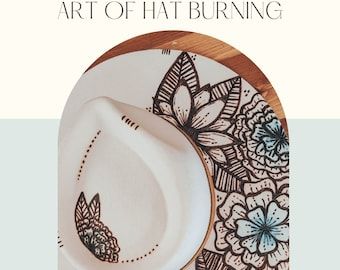 Stencils for Hat Burning SVG, Sunflower 2 Hat Burning Stencil SVG, Burned Hat Brim SVG, Hat Stencil Svg, Burnt Hat Design, Burned Pattern - Etsy Womens Western Hats, Hat Burning, Wood Burning Patterns Stencil, Wood Burning Pen, Hand Burn, Fashion Crafts, Painted Hats, Wood Burning Patterns, Custom Hats