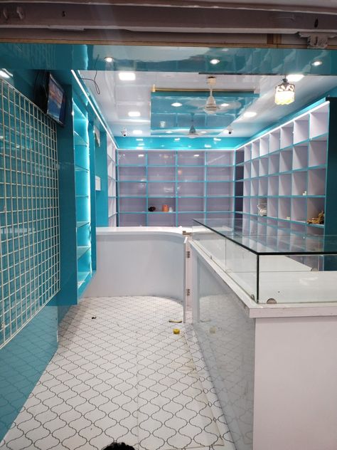 Medical Shop Furniture Design, Pharmacy Design Interior Modern, Small Pharmacy Design Interior, Mobile Shop Counter Design, Medical Store Interior Design, Medical Shop Interior Design, Mobile Shop Design Interior, Pharmacy Store Design Interiors, Store Counter Design