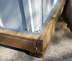 The easiest floor to make for your metal shed or plastic shed is a wood floor. The simplest foundation is pressure treated 4×4 skids sitting on concrete blocks.. In this case I used 2×4 f… Shed Organisation, Plastic Shed, Shed Makeover, Storage Shed Organization, Tin Shed, Shed Floor, Shed Organization, Shed Base, Metal Storage Sheds