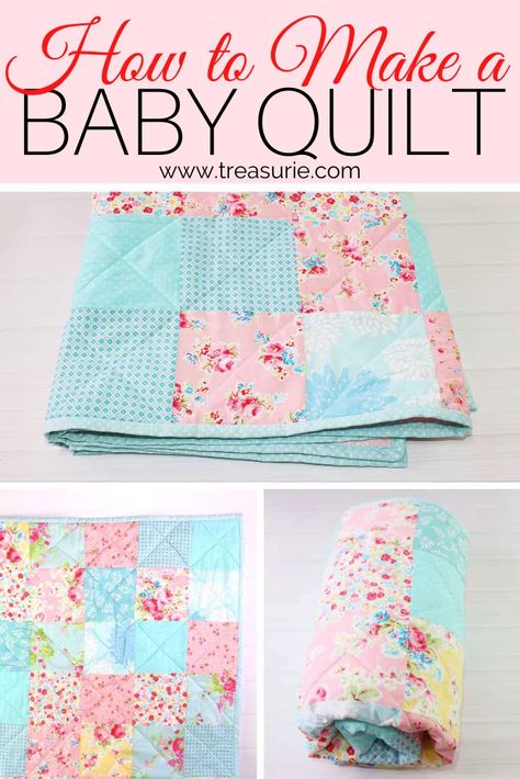 Simple Crib Quilt Pattern, How To Assemble A Quilt, Cot Quilt Patterns Free, Building Blocks Quilt Pattern Free, Making A Quilt For Beginners, How To Make Binding For A Quilt, Girly Quilt Patterns, Crib Quilt Pattern Free, Fat Quarter Baby Quilt Pattern Free