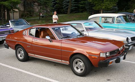 I drove a 77 Celica from San Francisco to New York. Toyota Celica 1977, Ford Capri, Best Muscle Cars, Car Inspiration, Toyota Celica, Toyota Cars, Family Car, Jdm Cars, Cute Cars