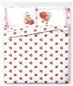 Strawberry Shortcake Room Decor, Strawberry Room, Kids Sheet Sets, Design Sheet, Kids Sheets, Full Size Sheets, Berry Berry, Queen Size Sheets, Child Smile