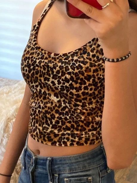 Leopard Print Tank Top Outfit, Cheater Print, Printed Top Outfit, Velvet Cami Top, Leopard Cami, Cheetah Print Top, Leopard Print Cami, Panther Print, Velvet Cami