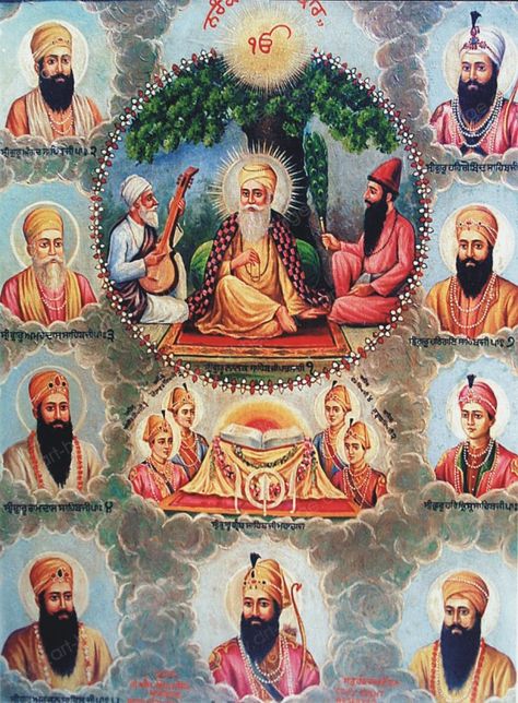 Nanak Dev Ji Painting, Guru Nanak Dev Ji Painting, 10 Gurus, Wahe Guru, Golden Temple Wallpaper, Guru Nanak Ji, All God Images, Sikh Art, I Miss You Wallpaper