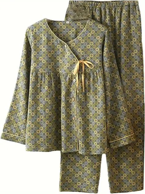 Kimono Pajamas, Pajama Suit, Womens Pyjama Sets, Jacquard Weave, Japanese Kimono, Amazon Women, Girly Things, Clothing Store, Pajama Set