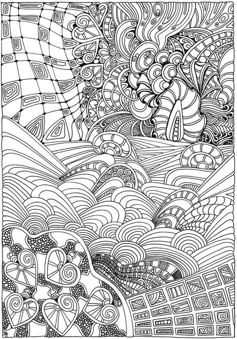 Welcome to Dover Publications Angela Porter, Zantangle Art, Zentangle Doodles, Doodles Art, Flowers Coloring, Doodle Pages, Zen Tangle, Adult Colouring Pages, Dover Publications