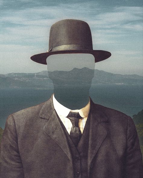 Rene Magritte Art, Magritte Paintings, Magritte Art, The Invisible Man, English Project, Surreal Tattoo, René Magritte, Geometric Design Art, Story Starters