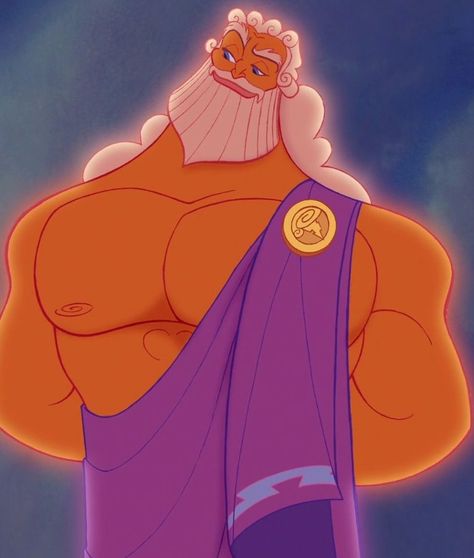 Zeus Disney, Disney Zeus, Zeus Father, Hercules Characters, Hercules 1997, Hercules Disney, Olympian Gods, Zeus And Hera, Animation Disney