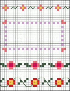 Pretty Borders, Cross Stitch Borders Corner, Cross Stitch Boarders, Flower Borders, Celtic Cross Stitch, Blackwork Cross Stitch, Borders Free, Cross Stitch Border Pattern, Floral Borders