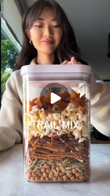 Kylie, MS, RD | Dietitian on Instagram: "How to build your own balanced trail mix #sponsored  Trail mix is my favorite on-the-go snack because it combines nutrients, taste, and convenience. It’s easy to pack, doesn’t require refrigeration, and can be enjoyed anywhere! Here’s how to make your own balanced mix:  - Choose at least 1 nut: almonds, walnuts, peanuts, cashews, pecans, pistachios. I’m using Saffron Road crunchy chickpeas and @Sprouts raw pecans.   - Choose at least 1 seed: pumpkin seeds, sunflower seeds, sesame seeds, chai seeds. I’m using Sprouts roasted and unsalted pumpkins seeds.   - Choose at least 1 sweet (dried fruit): raisins, apricots, cranberries, dates, figs, apples, blueberries. I’m using the Sprouts cherry chamoy dried mango.   - Choose at least 1 crunch: roasted chic Trail Mix Snack, Crunchy Chickpeas, Roasted Sprouts, Dried Mango, Dried Fruit Mix, Dried Mangoes, On The Go Snacks, Healthy Ideas, Trail Mix