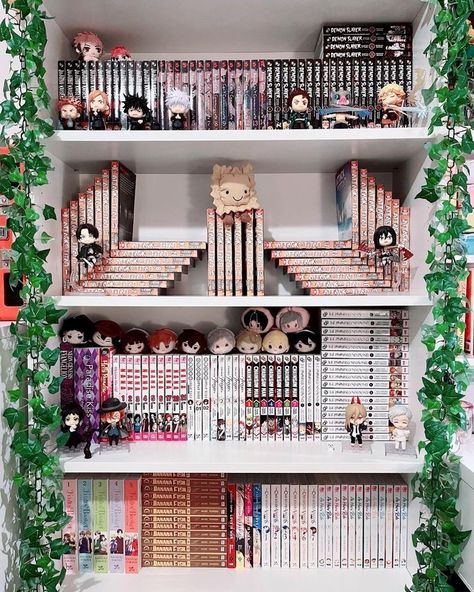 Home Library Luxury, Dream Library Home, Library Luxury, Anime Bedroom Ideas, Design My Room, Library Home, Bookshelf Inspiration, Otaku Room, Dream Library