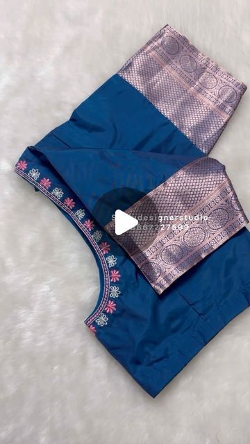 Simple Blouse Patterns Latest, Simple Thread Work Blouse Designs, Thread Work Blouse Designs, Half Sleeve Blouse Designs, Blouses Saree, Thread Work Blouse, Model Blouse, Latest Model Blouse Designs, Simple Blouse Designs