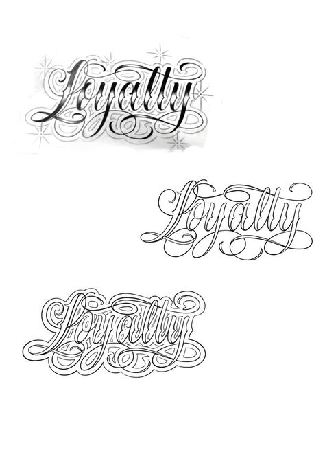 Loyalty Rose Tattoo, Lettering Tattoo Stencil, Loyalty Tattoo Stencil, Loyalty Tattoo Ideas, Loyalty Drawing, Loyalty Over Love Tattoo, Loyalty Tattoo Designs, Chicano Lettering Tattoo, Lettering Chicano