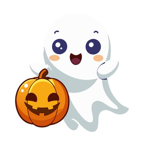 Ghost and Pumpkin Clipart Pumpkin Clipart Free, Halloween Clipart Free, Unicorn Patch, Scary Halloween Pumpkins, Cartoon Ghost, Carved Pumpkin, Ghost Cartoon, Pumpkin Clipart, Halloween Pumpkins Carvings