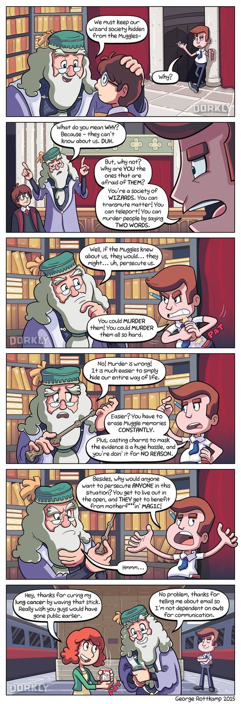 Epicstream Dorkly Comics, Funny Harry Potter, Harry Potter Dumbledore, Harry Potter Voldemort, Hp Universe, Yer A Wizard Harry, Harry Potter Comics, Harry Potter Jokes, Harry Potter Quotes