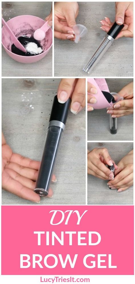 This is one of those super simple and easy DIY beauty recipes that will save you money on your makeup! If you’re looking to make your own tinted brow gel that will give you natural, defined eyebrows, then this beauty recipe is for you! #DIYbeauty #eyebrows Brow Gel Diy, Diy Brow Tint, Diy Eyebrow Tint, Eyebrow Tinting Diy, Defined Eyebrows, Diy Makeup Recipe, Easy Diy Beauty Products, Gel Mascara, Overnight Beauty Hacks