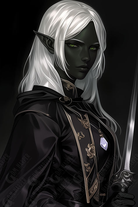 Necross Corobel, Gender Fluid, Drow Warlock Dnd Drow Priestess, Wood Elf Warlock, Drow Underdark, Female Warlock Dnd, Drow Female Art, Drow Oc, Drow Druid, Drow Warlock, Female Warlock