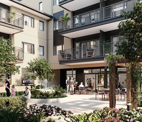 The Park Lane Living Well Community is the newest example of Arvida’s ‘living a life with soul’ philosophy. Retirement Village, Landscape Architecture Plan, Retirement Living, Elderly Home, Community Living, New Plymouth, Rest House, Independent Living, Modern Craftsman