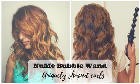 Bubble Curling Wand Results, Bubble Wand Curls Tutorial, How To Use Bubble Curling Wand, Bubble Curling Wand, Bubble Wand Curls, Curling Wand Tips, Wand Curling Iron, Balayage Hair Blonde Medium, Balayage Hair Blonde Long