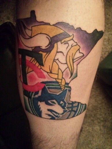 Minnesota Minnesota Tattoo Ideas, Loon Tattoo Ideas, Loon Tattoo, Scott Tattoo, Minnesota Vikings Wallpaper, Minnesota Tattoo, Vikings Wallpaper, Tribe Tattoo, Tattoos About Growth