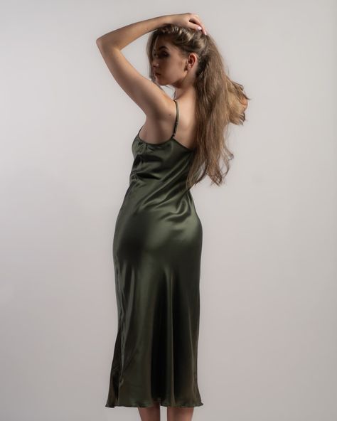 One of our most popular dresses has received so many lovely reviews. Thank you to our beautiful customers for reviewing our Grecian Olive Green pure silk dress. #greensilkdress #silkdress Olive Green Silk Dress, Green Silk Dress, Pure Silk Dress, Green Silk Dresses, Popular Dresses, Nightgowns For Women, Green Silk, Nightgowns, Pure Silk