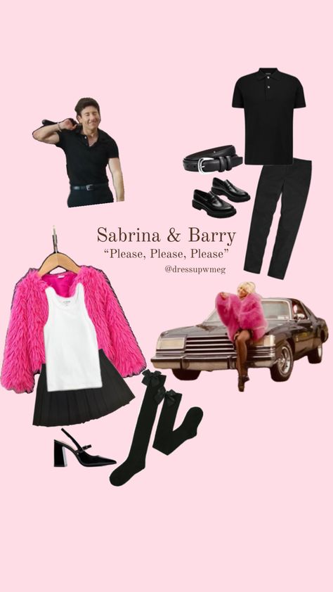 Costume inspired by Sabrina and Barry in Sabrina Carpenter’s music video for “Please Please Please” Sabrina Costume, Chic Halloween Costume, Diy Birthday Crafts, Cute Couples Costumes, Sabrina Carpenter Outfits, Couples Costume, Pretty Halloween Costumes, Couples Halloween Outfits, Chic Halloween