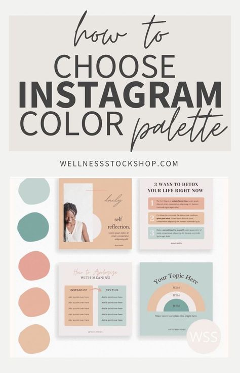 Committing to a combination of colors for your brand is essential to creating a cohesive Instagram feed. But if you don't have your branding colors yet, where do you start? And what's the best way to apply your new color palette to your feed? I’ll share how to get started with choosing your perfect Instagram color palette and help you out with some tools to make the process easy. Plus, if you read till the end, there’s a surprise waiting for you! (spoiler alert - it’s free images!) Color Palette Instagram, Instagram Color Palette, Marketing Colors, Cohesive Instagram Feed, Instagram Branding Design, Brand Palette, Instagram Feed Layout, Social Media Branding Design, Business Model Canvas