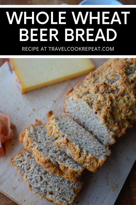 Get our recipe for the BEST whole wheat beer bread. Due to our expertise with beer selection it's perfectly balanced, and due to the addition of garlic it's extra delicious. It's easy and our go-to recipe for homemade bread without yeast. Garlic Beer Bread, Best Beer Bread, Homemade Bread Without Yeast, Honey Beer Bread, Bread Without Yeast, Beer Bread Recipe, Wheat Beer, Beer Bread, Bread Roll