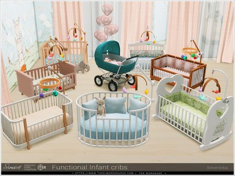 Sims 4 Maxis Match Nursery, Sims 4 Cc Cribs, Sims Infants, Sims 4 Nursery, Infants Cc, The Sims 4 Pack, Infant Cc, Nursery Sets, Mods Sims 4