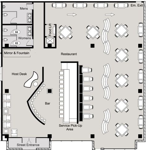 Small Restaurant Floor Plan, Restaurant Floor Plans, Cafeteria Plan, Cafe Floor Plan, Square Floor Plans, Cafe Plan, Restaurant Floor Plan, Restaurant Layout, Architecture Restaurant