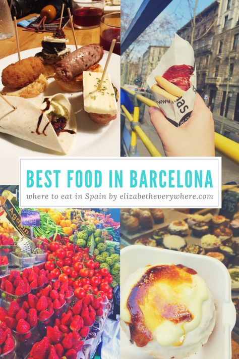 Best Food in Barcelona : Eating Your Way Thru Barcelona - elizabeth everywhere Food In Barcelona, Barcelona Trip, Bat Logo, Travel International, Barcelona Spain Travel, Barcelona Food, Gaudi Barcelona, Spain Food, Spain Travel Guide