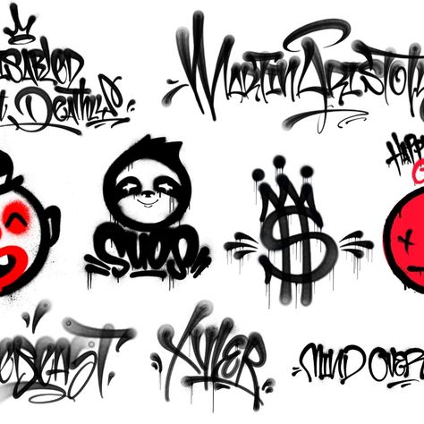 I will make graffiti tag with spray paint textures for your logo Graffiti Logo Design Ideas, Spray Paint Ideas Graffiti, Spray Paint Letters, Spray Paint Designs, Graffiti Logo Design, Spray Paint Font, Easy Graffiti, Green Spray Paint, Halloween Logo