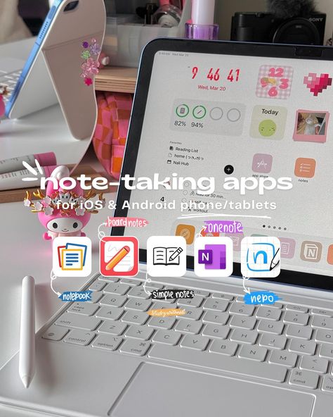 Note-Taking Apps 📝 ~ for iOS & Android phone/tablets ✨ 5 free note taking apps: 📒 Notebook 📑 Board Notes 📝 Simple Notes - Notepad Manager 📘OneNote ✏️ Nebo Hope this post is useful 🫶🏻 Don’t forget to save for later and share it with someone who needs to get organized 🫡 💭Feel free to comment of any other free note-taking app that we should all know! All these are free to use, but some have paid premium features Tags 🏷️ #notetaking #apps #studytips #ipad #studentlife #ipadnotes note takin... Note Taking On Tablet, Notes Apps Android, Samsung Note Taking App, App For Notes Ipad, Note Taking Apps Windows, Best Apps For Studying Android, Study Apps For Android, Free Apps For Android Tablet, Notes Apps For Ipad