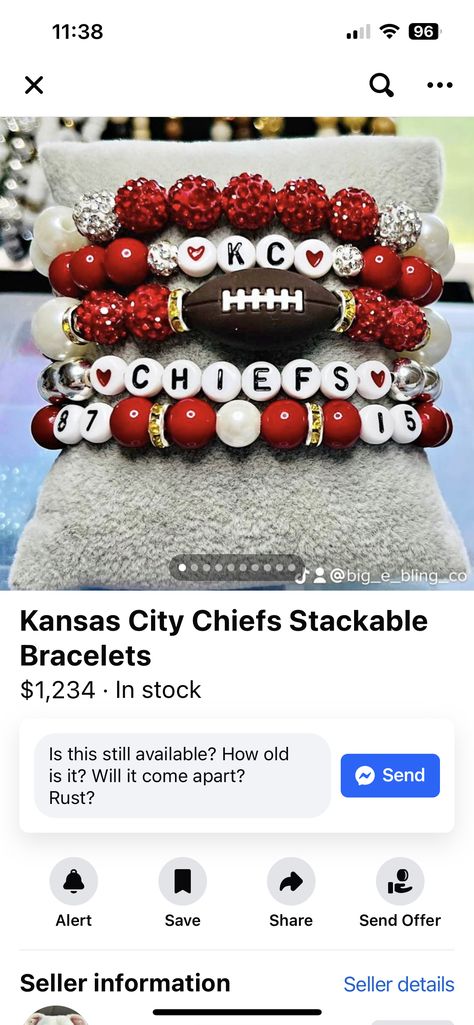 Kansas City Chiefs Friendship Bracelet, Kansas City Chiefs Bracelets, Chiefs Bracelet Ideas, Kc Chiefs Jewelry, Swifty Bracelets, Chiefs Bracelet, Kansas City Chiefs Jewelry, Bracelet Inspo, Kc Chiefs