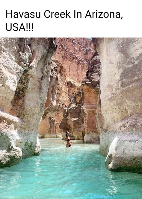 Havasu Creek Arizona, Arizona Swimming Holes, Arizona Adventure, Route 66 Road Trip, Swimming Hole, Visit Usa, Vacation Itinerary, Fun Places To Go, Arizona Travel