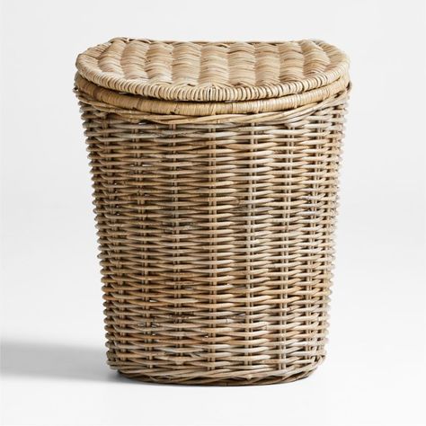 Kids Hamper, Woven Hamper, Wicker Laundry Hamper, Hamper With Lid, Chunky Braids, Cool Kids Rooms, Wicker Hamper, Wicker Shelf, Kids Room Furniture