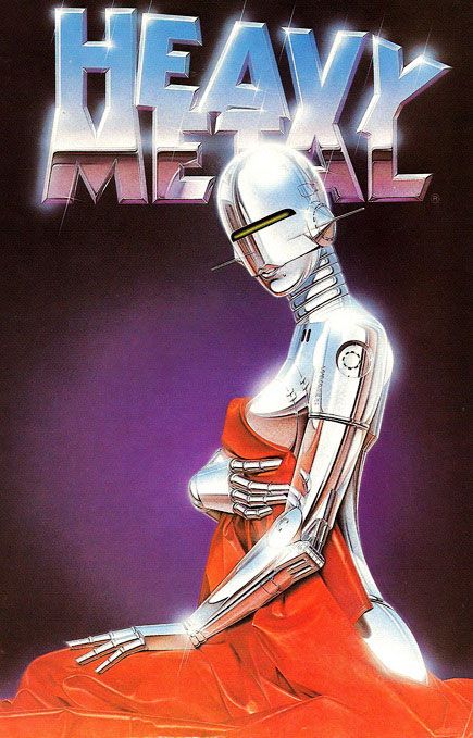 Futuristic Inspiration, Heavy Metal Magazine, Heavy Metal Comic, Arte Heavy Metal, Hajime Sorayama, Heavy Metal Art, New Retro Wave, Arte Robot, Metal Magazine