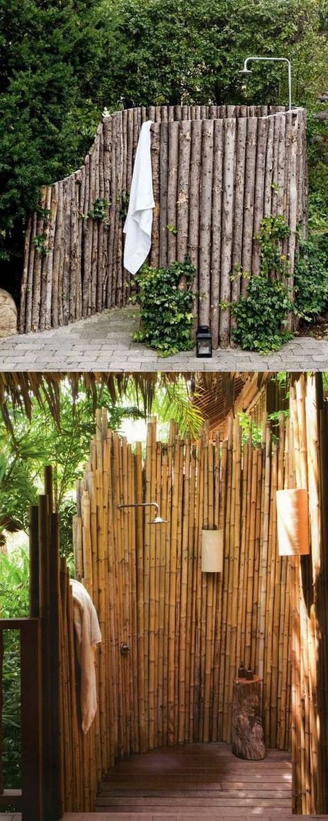 Diy Outdoor Shower Ideas, Outdoor Shower Ideas, Outdoor Shower Fixtures, Outdoor Shower Kits, Outside Showers, Outdoor Shower Enclosure, Outdoor Shower Diy, Outdoor Bathroom Design, Outdoor Showers