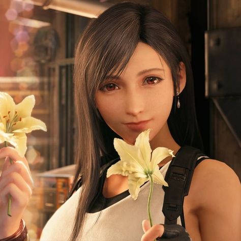 Aerith & Tifa Final Fantasy Aerith Tifa, Final Fantasy Aerith, Madison Beer Outfits, Final Fantasy Cloud, Cloud And Tifa, Vincent Valentine, Tumblr Backgrounds, Final Fantasy Vii Remake, Final Fantasy X