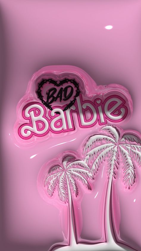 Pink Barbie Lockscreen wallpaper 3D November Wallpapers, Kaws Iphone Wallpaper, 3d Wallpaper Cute, November Wallpaper, 3d Wallpaper Iphone, Jelly Wallpaper, Wallpaper Iphone Love, Bad Barbie, Iphone Wallpaper Stills