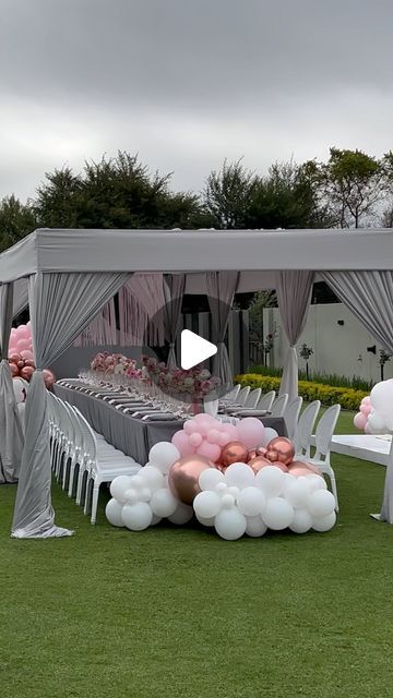 Deco Garden Party, Yard Birthday Party Ideas, Backyard Birthday Party Ideas, Backyard Party Setup, Backyard Party Ideas, Dinner Party Table Settings, Ariana Video, Backyard Birthday Parties, 2022 Graduation