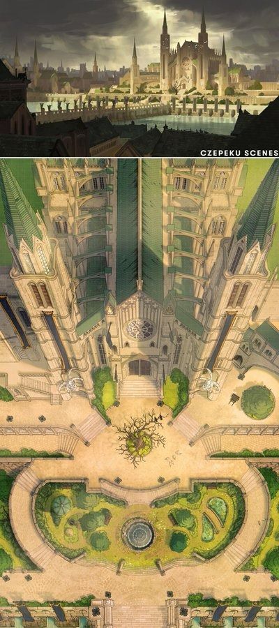 (1) Czepeku (@czepeku) / X Rooftop Battlemap, Dnd Cathedral, Cathedral Fantasy Art, Cathedral Battlemap, Dnd City Map, City Battlemap, Grand Cathedral, Cinematic Scene, Dungeon Map