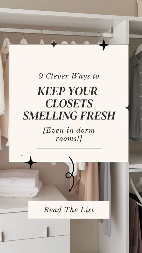 🚪✨ Struggling with a foul-smelling closet? Discover 7 clever ways to deodorize and refresh your space with our latest blog! Say goodbye to unwanted odors and hello to a fresher, more inviting closet.

Read the full blog here: https://www.closetstoadore.com/7-clever-ways-to-deodorize-your-foul-smelling-closet

#HomeOrganization #ClosetRefresh #Deodorize #InteriorDesignTips #LuxuryLiving Make Closet Smell Good, How To Make Your Closet Smell Good, How To Make Closet Smell Good, Deodorize House, Closet Deodorizer, Natural Odor Remover, Closet Freshener, How To Make Drawers, Basement Closet