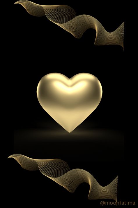 golden heart unique wallpaper. Wallpaper Flowers, Android Wallpaper Flowers, Golden Heart, Hollow Heart, Gold Wallpaper, Unique Wallpaper, Beautiful Landscape Wallpaper, Heart Wallpaper, Beautiful Heart