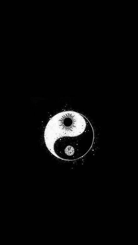 Ying Yang Wallpaper, Jing Y Jang, Uicideboy Wallpaper, Glam Wallpaper, Themes For Mobile, Marble Iphone Wallpaper, Simplistic Wallpaper, Yin Yang Art, Dark Black Wallpaper