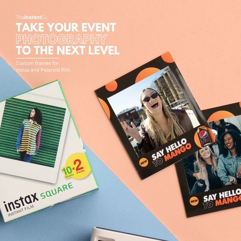 Take your event photography to the next level with Custom Frames for Instax and Polaroid film 📸⁠ ⁠ Here's why you absolutely need to include Instax and Polaroid photos:⁠ ⁠ 📸 Create Unforgettable Experiences: Transform your event into a memorable affair where customers can capture candid moments and share laughs, fostering a deeper connection with your brand.⁠ ⁠ 📸 Personalise Your Frames: Design custom frames for your instant photos with The Instant Co.! Add your branding, social media handles... Polaroid Design Graphic, Social Media Frame, Instant Photos, Polaroid Photos, Event Photography, Custom Framing, The Fosters, Polaroid Film, How To Memorize Things