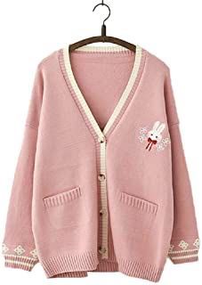 (Y/N) is the most innocent and kindest girl that the students and tea… #romance #Romance #amreading #books #wattpad School Cosplay, Cardigan Rosa, Kawaii Rabbit, Bunny Embroidery, Embroidery Sweater, Cute Cardigans, Embroidered Cardigan, Preppy Look, Knit Cardigan Sweater